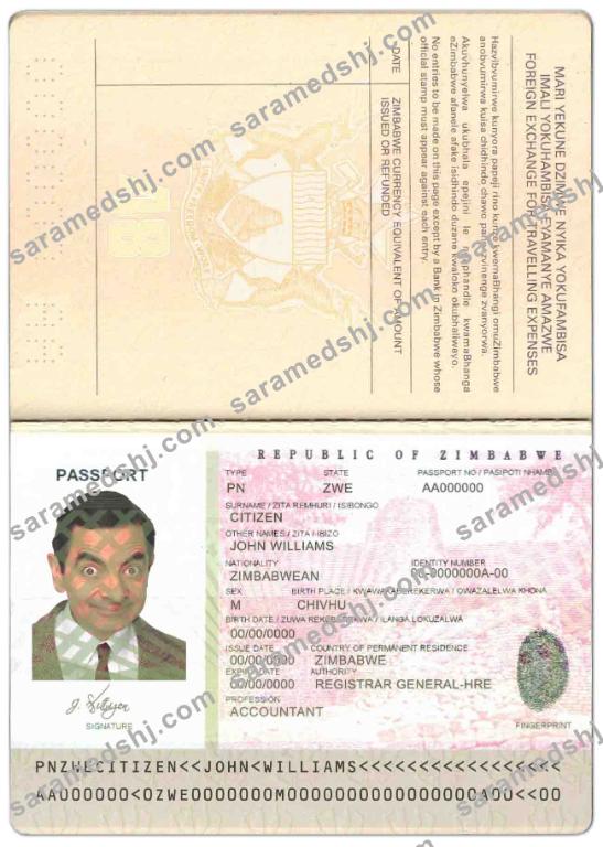 Zimbabwe passport